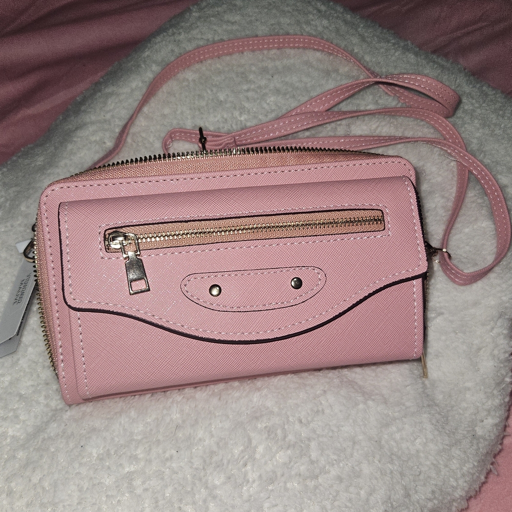 Elegant Pink Women's Wallet Crossbody